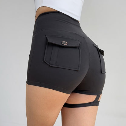 Sports Women's Pocket High-waisted Trousers