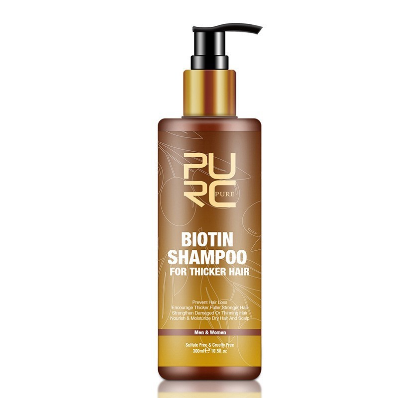 PURC Hair Care Ginger Biotin Three-piece Shampoo Conditioner Repair Dry And Frizz Essential Oil