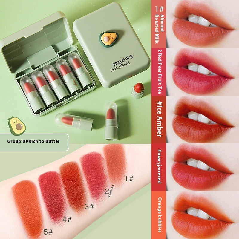 Fog Feeling Capsule Lipstick Matte Finish White Sample