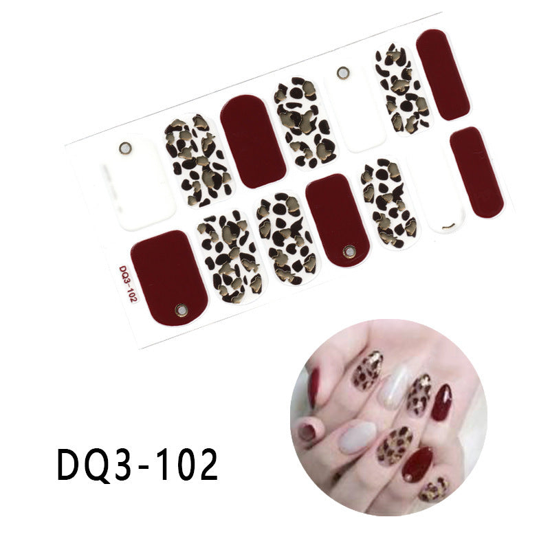 Gilding  Diamond Tearable Nail Sticker Color Gradient