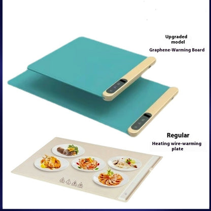 Kitchen Gadget Electric Warming Tray Hot-sale Graphene Vegetable Heating Hot Cutting Board Household Multi-functional Thermal Insulation