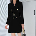 Office Lady Style Slimming Waist Trimming Coat Women's Top