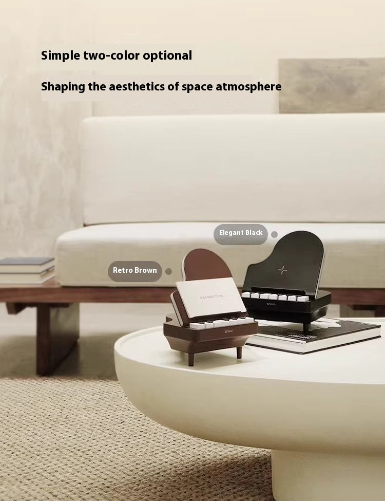 Playing Piano Bluetooth Speaker Wireless Charging Night Light Bracket
