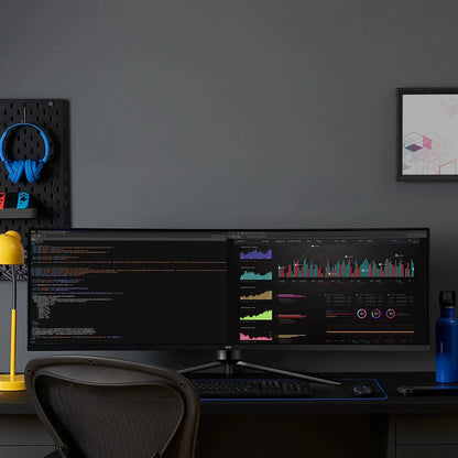 49" 3840 X 1080P Curved Dual FHD Gaming Monitor, Black, 100133225