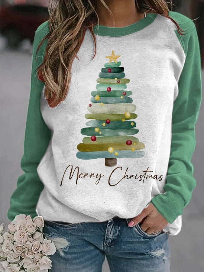 Christmas Tree 3D Digital Printing Women's Sweater