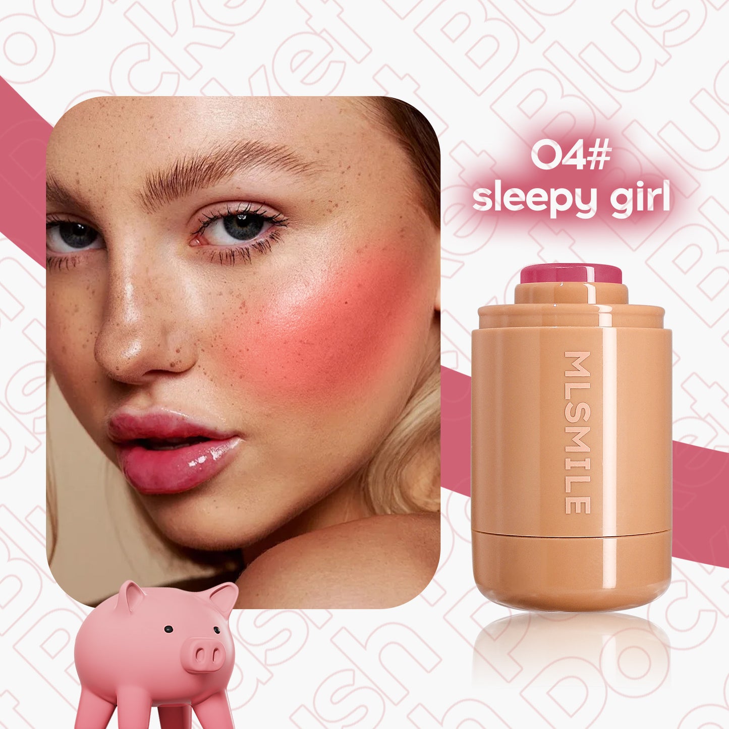 Blush Stick 6-color Highlight Brightening Portable