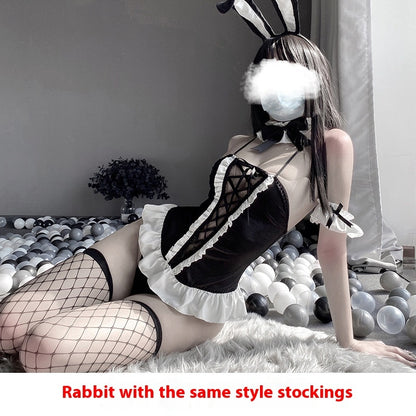 Cute Bunny Uniform Suit Siamese Short Skirt