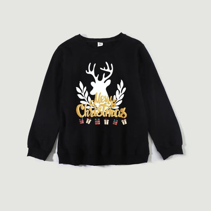 Christmas Dwarf Creative Funny Print Crew Neck Top