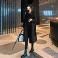 Trench Coat Thin Women's Mid-length Spring Figure Flattering Jacket Top Loose Overcoat Coat
