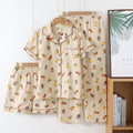 Cartoon Pure Cotton Double-layer Gauze Pajamas