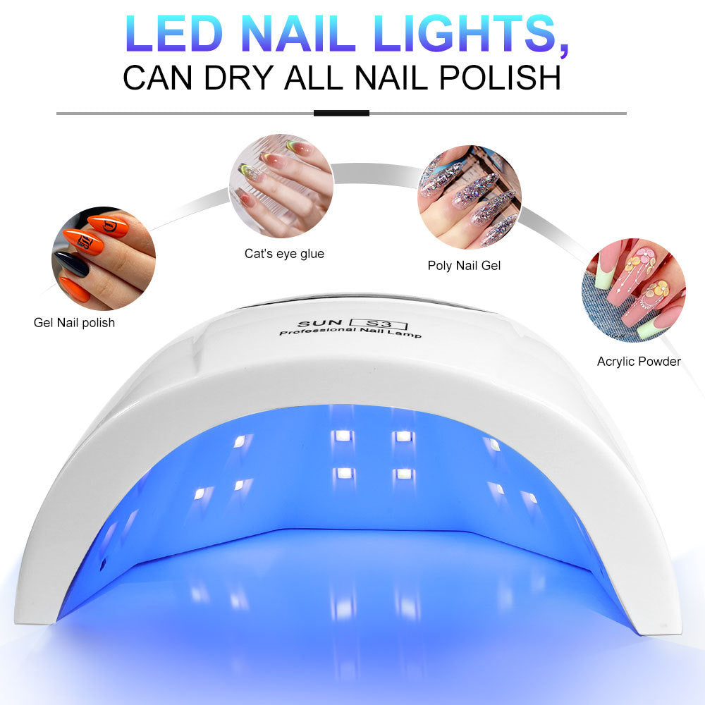 UV Nail Lamp, UV Light For Gel Nails LED Nail Dryer With 3 Timer, Smart Sensor, LCD Display Fast Curing Gel Nail Polish Nail Art Tools Manicure Accessories