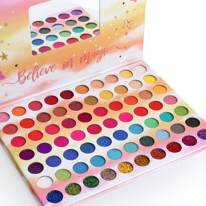 70 Colors Matte  Glitter Metal Waterproof Eyeshadow Palette