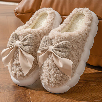 Autumn And Winter Thick Bottom Indoor Comfortable Lightweight Plush Slippers