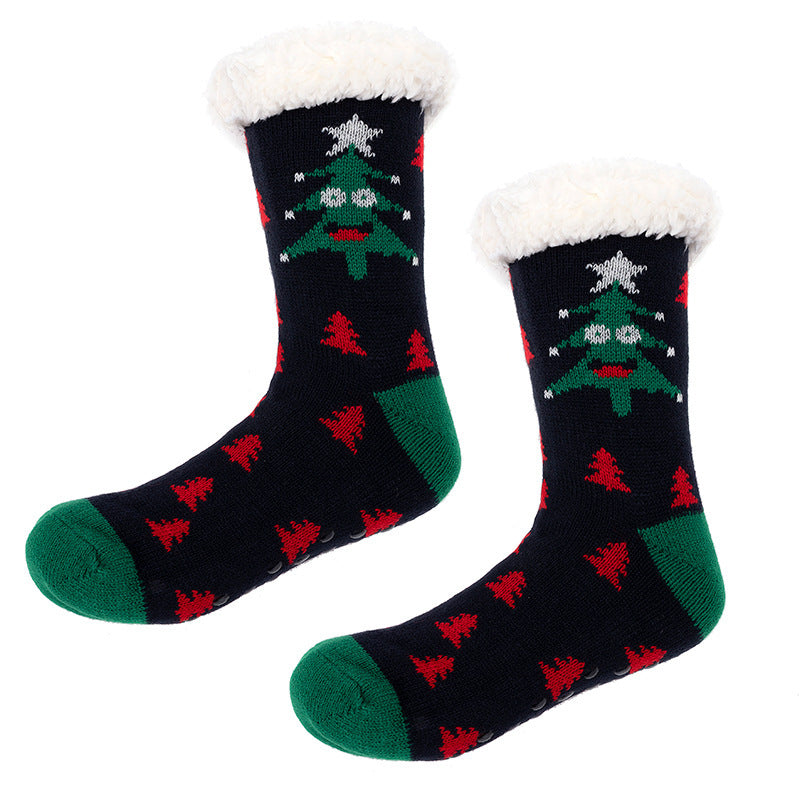 Household Fashionable Winter Christmas Floor Socks