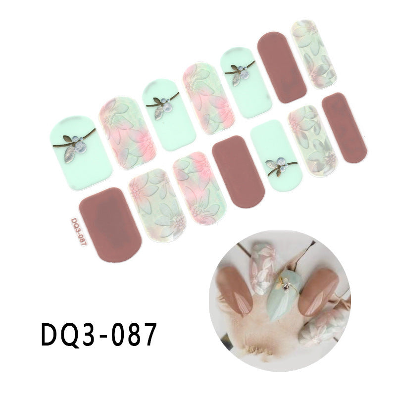 Gilding  Diamond Tearable Nail Sticker Color Gradient