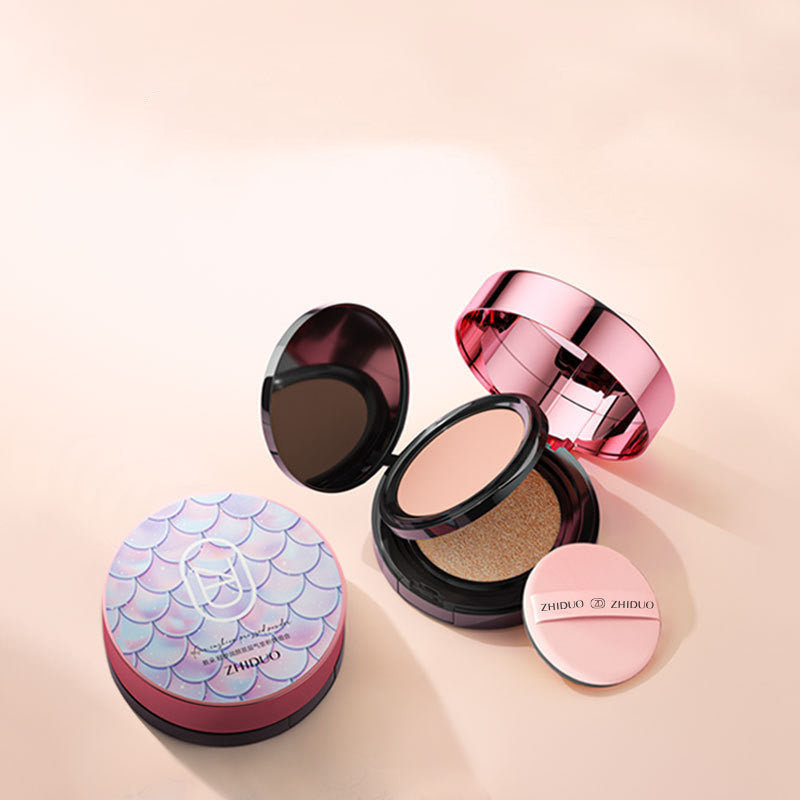 Double Layer Cushion Foundation Combination Improve Skin Color Concealer