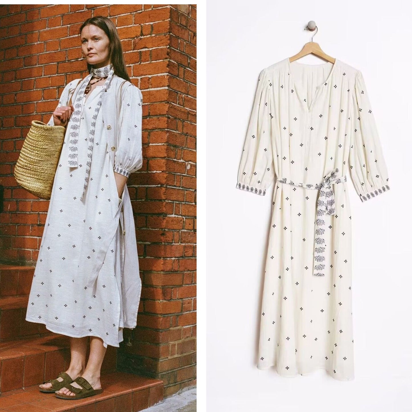 Bohemian FREE National Style Cotton Embroidery Dress