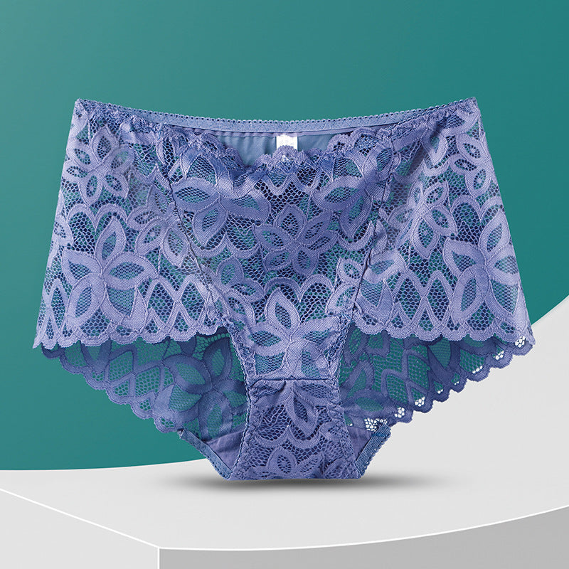 Fashion Women's High-waisted Panties Hollow Out