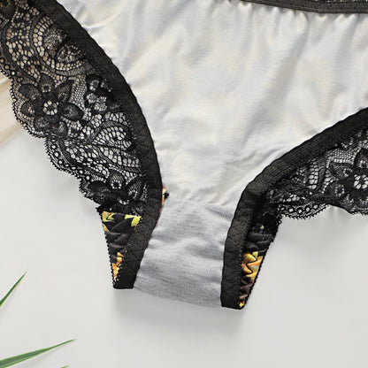 Women's Chrysanthemum Style Sexy Lingerie Set
