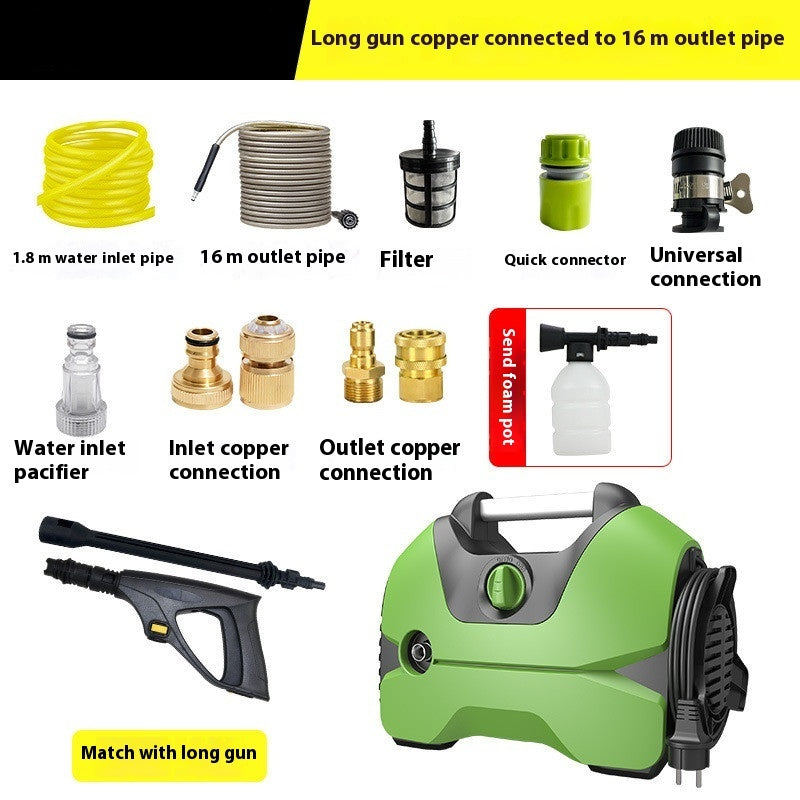 Household High Pressure Car Washing Machine Automatic Portable