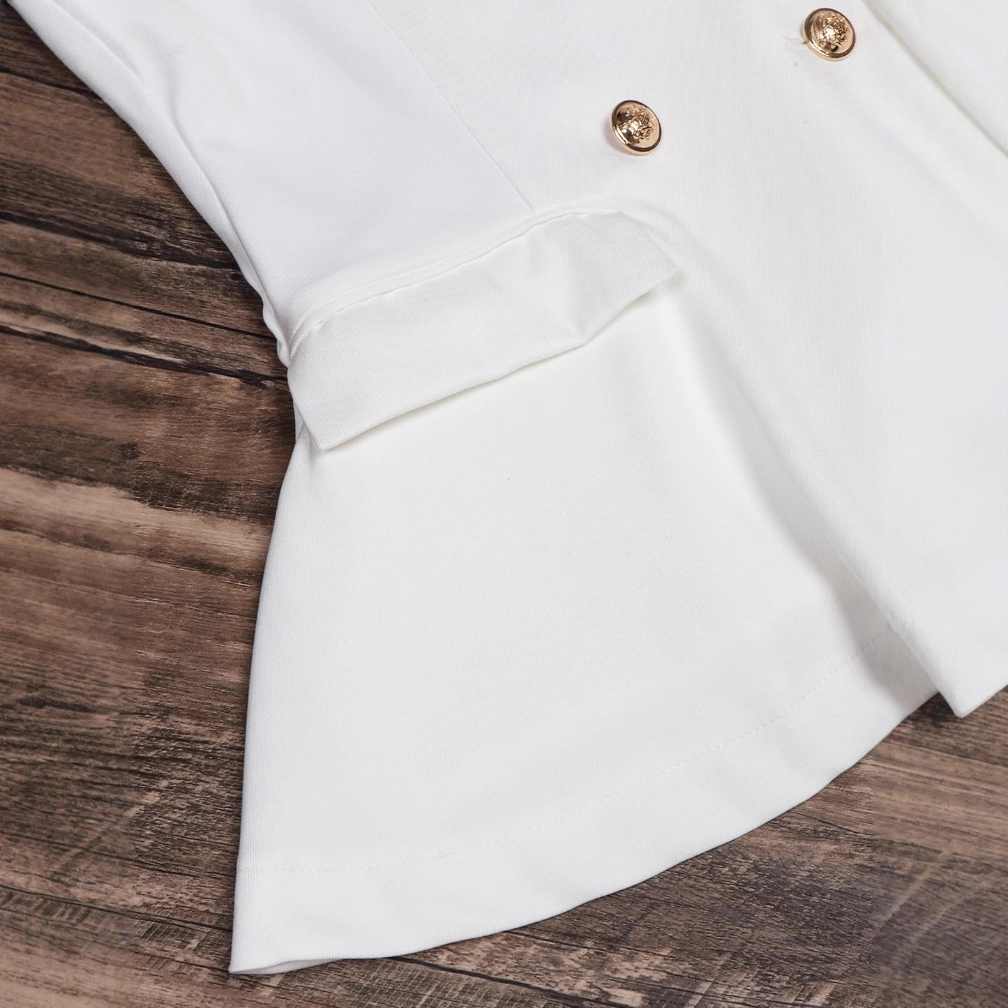 New High-end Double-breasted Cropped Blazer