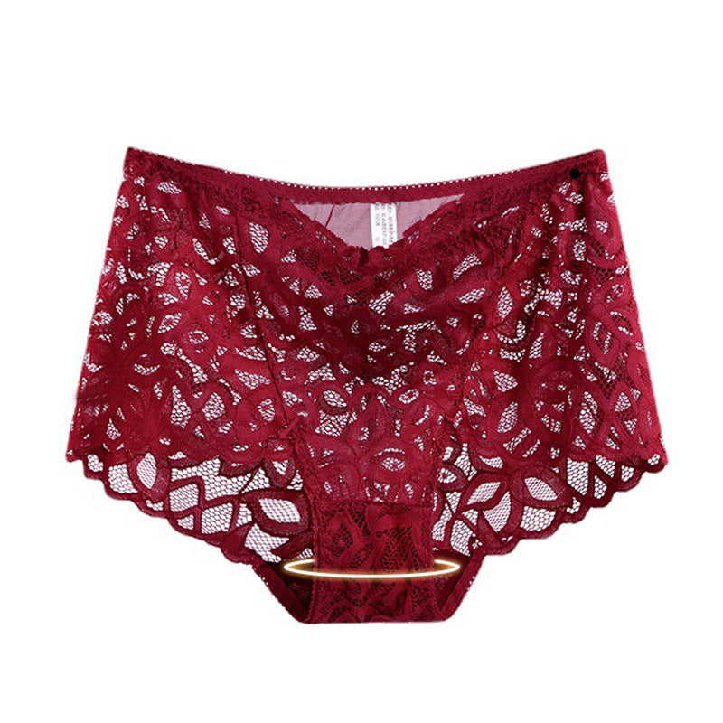 Fashion Women's High-waisted Panties Hollow Out