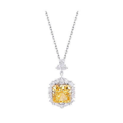 Women's Light Luxury 925 Sterling Silver Moissanite Diamond Necklace