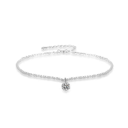 Women's Elegant Full-Diamond Light Luxury Sparkling Necklace