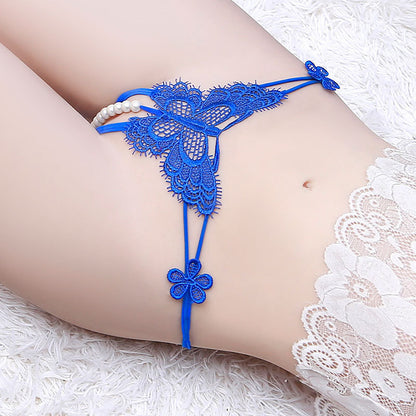 Women's Summer Thin Embroidered Seamless Underwear