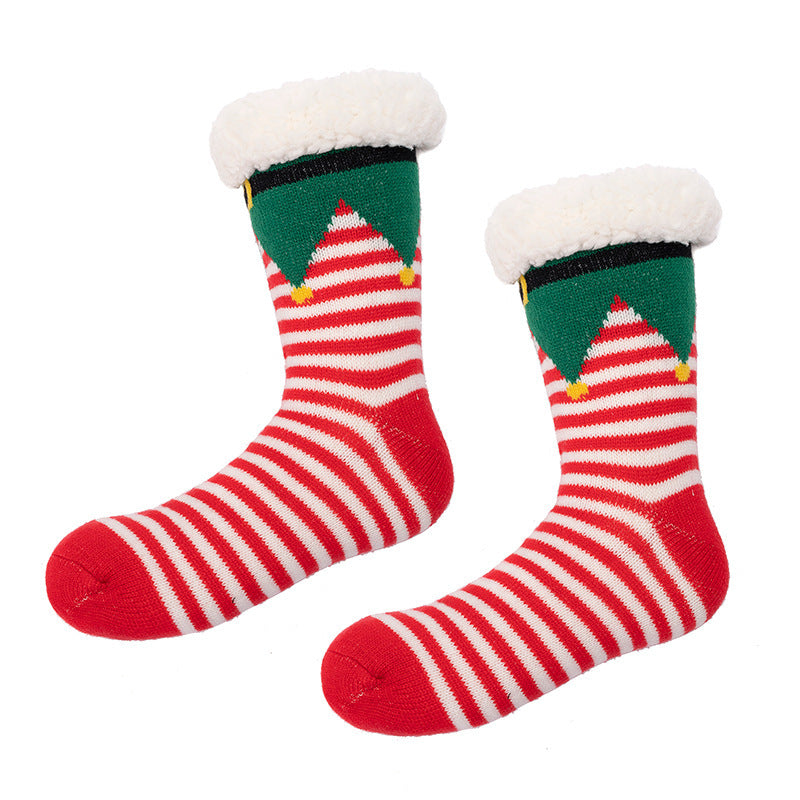 Household Fashionable Winter Christmas Floor Socks