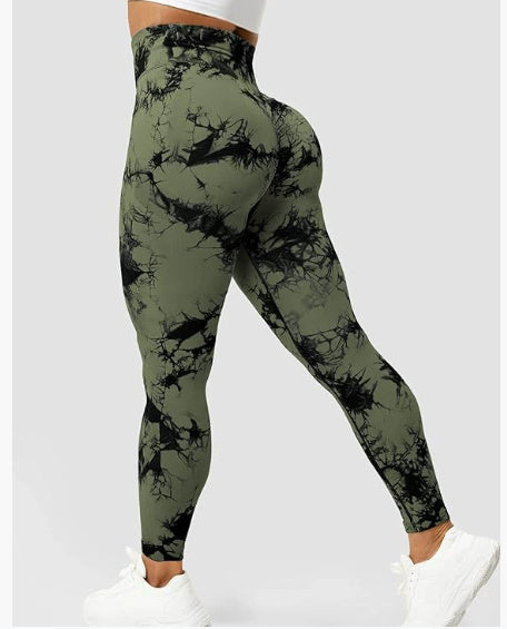Smoke Series 2 Printed Sports Leggings Fitness Pants
