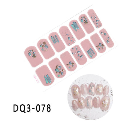 Gilding  Diamond Tearable Nail Sticker Color Gradient