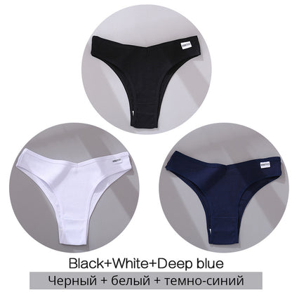 Women Cotton Underwear Women Thong Sexy Underwear