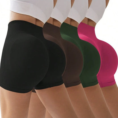 Short de yoga sans couture pour extérieur, levage des hanches, fitness