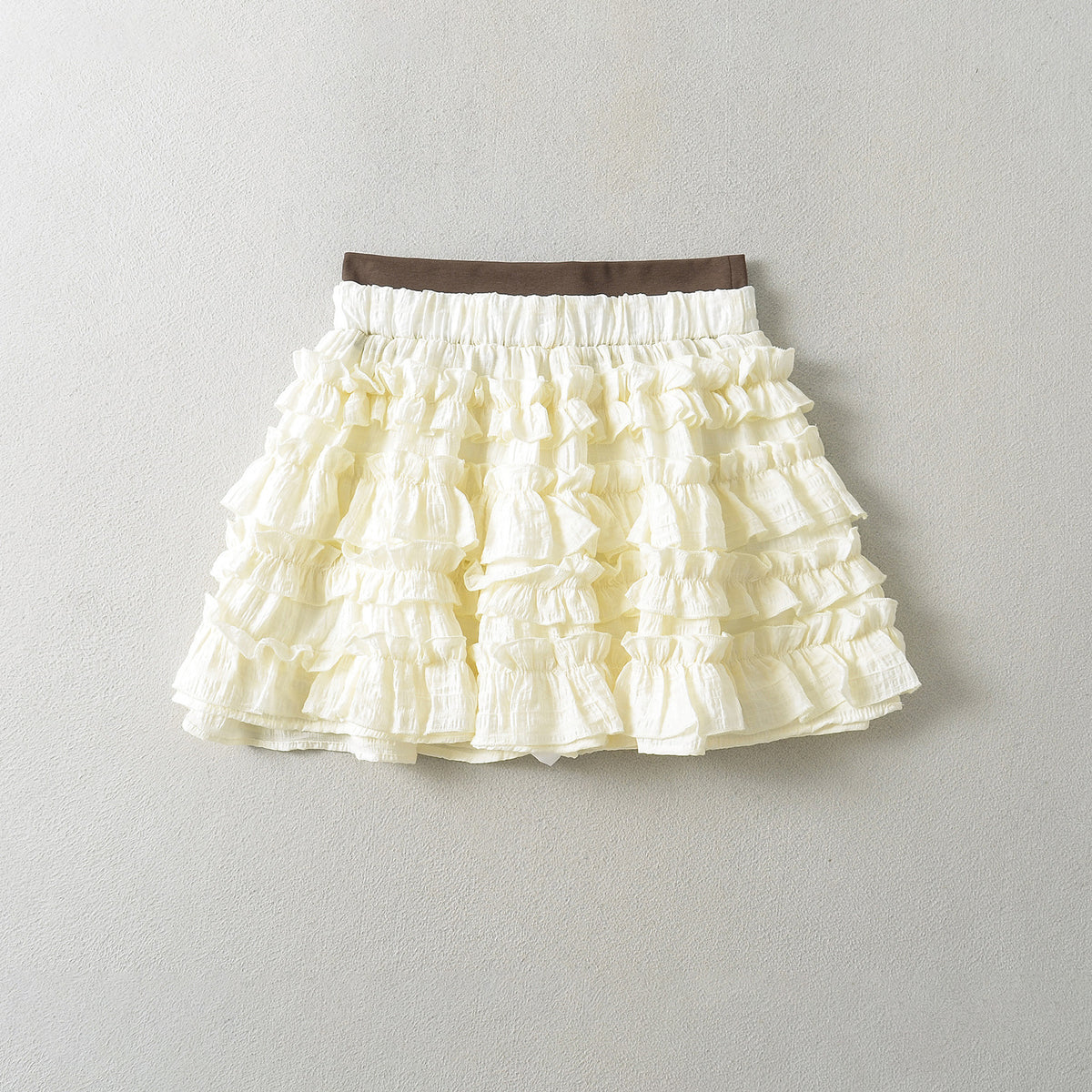 New Women's American Cream Stitching Secret Exam Skirt