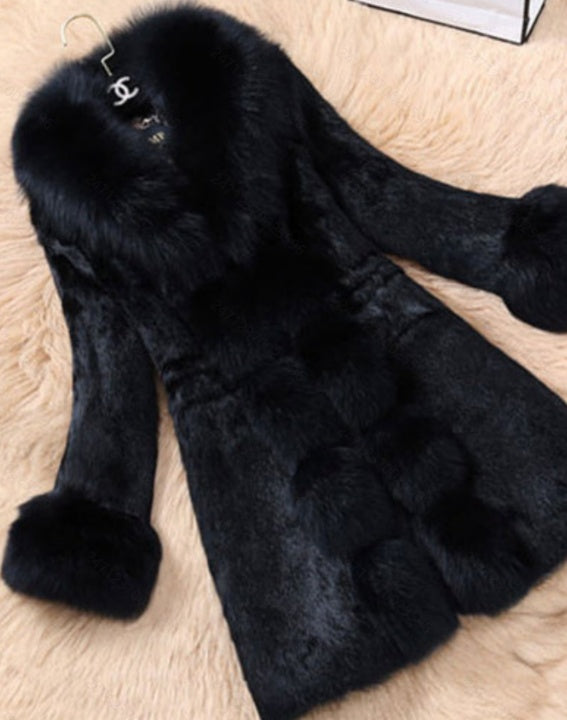 New Women's Long-Sleeved Fleece Coat