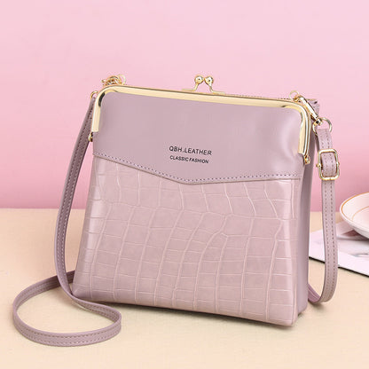 Lock Shoulder Bags Women Alligator Pattern Crossbody Phone Bag