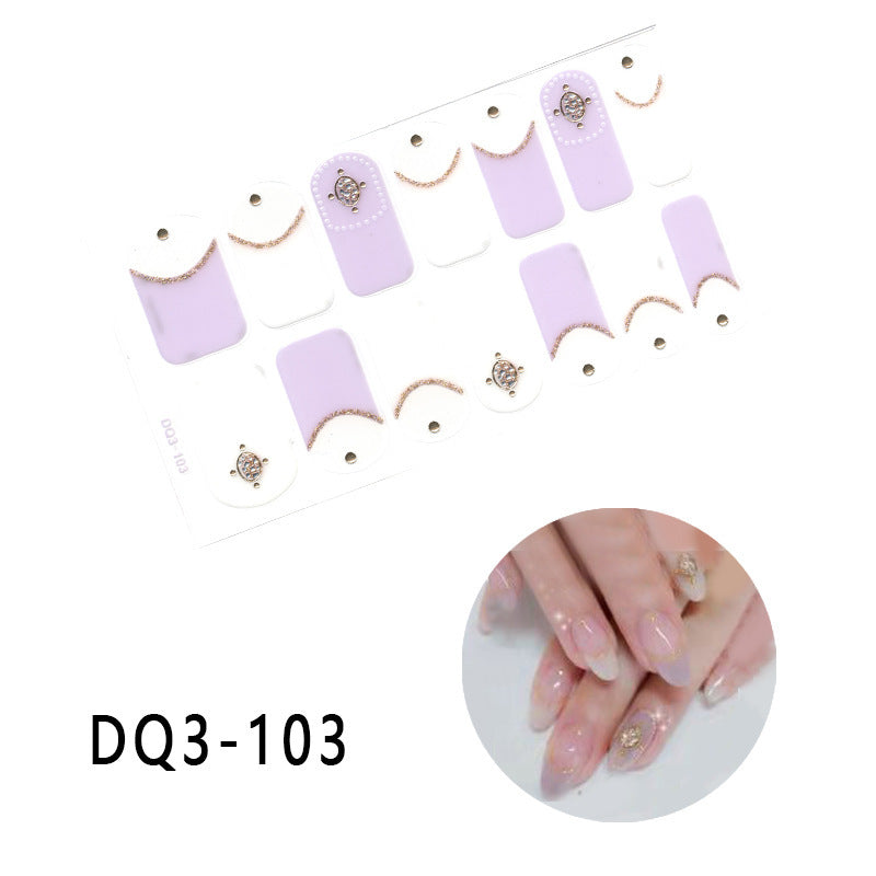 Gilding  Diamond Tearable Nail Sticker Color Gradient