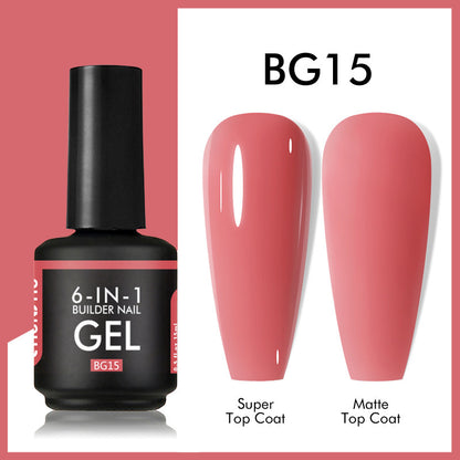 6 IN 1 Extension Gel 15ML Builder Nail Gel In A