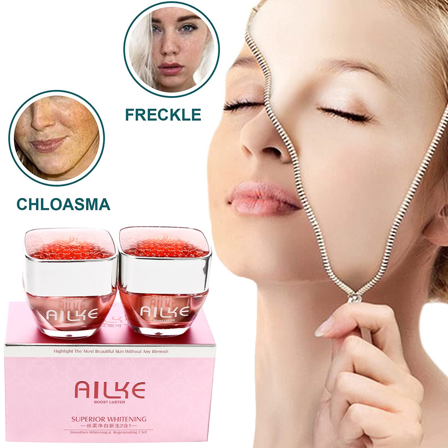 Soft Whitening Moisturizing Facial Skin Care Set