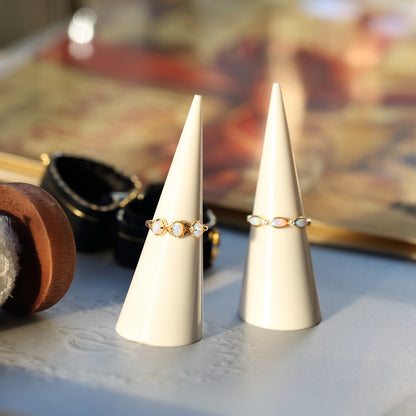 Japanese Light Luxury Jewelry 925 Sterling Silver Ring Colorful