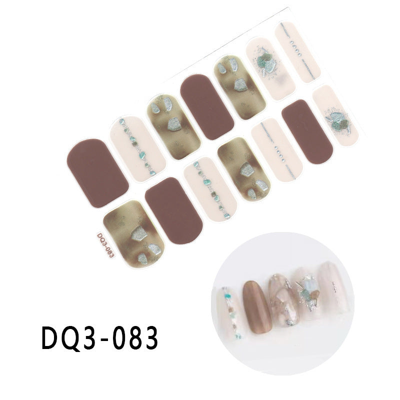 Gilding  Diamond Tearable Nail Sticker Color Gradient