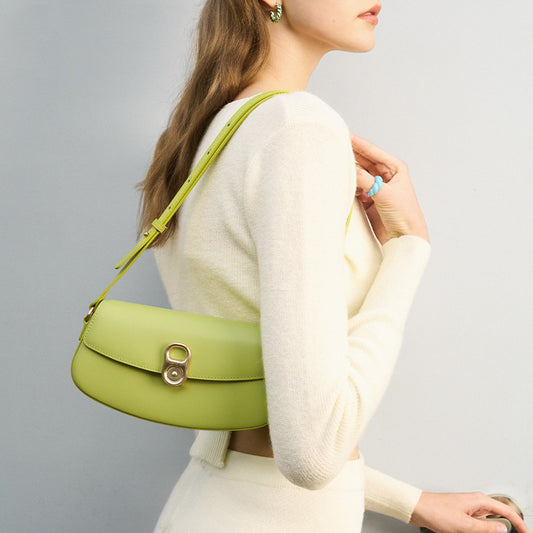 Spring And Summer Textured One-shoulder Messenger Bag