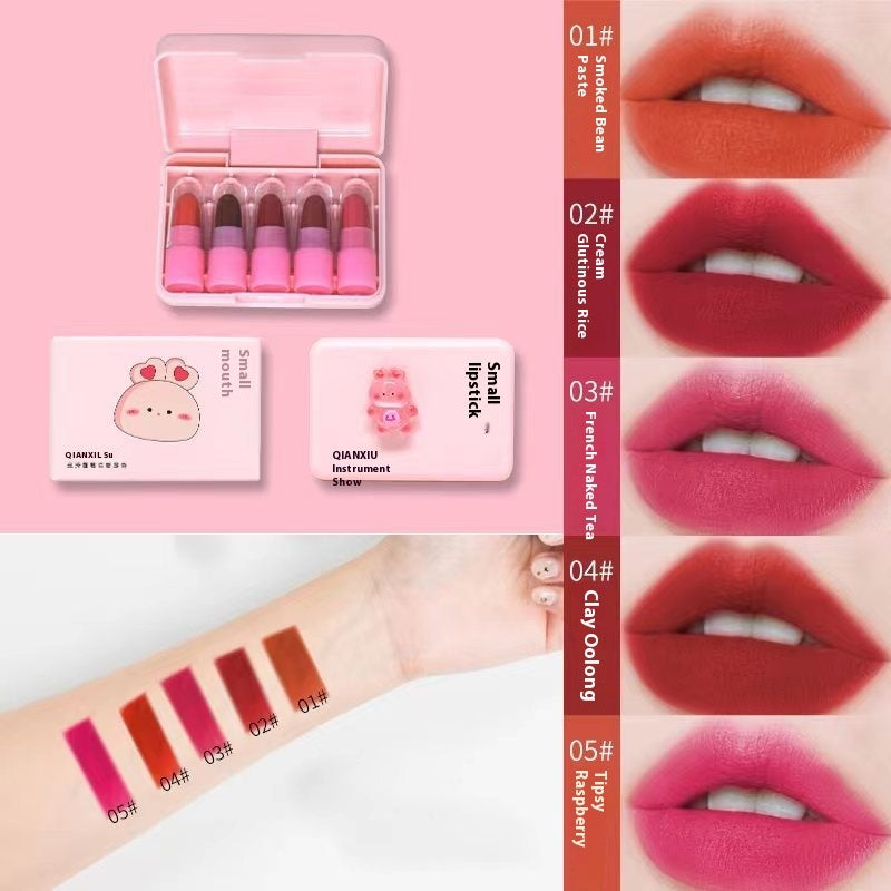 Fog Feeling Capsule Lipstick Matte Finish White Sample