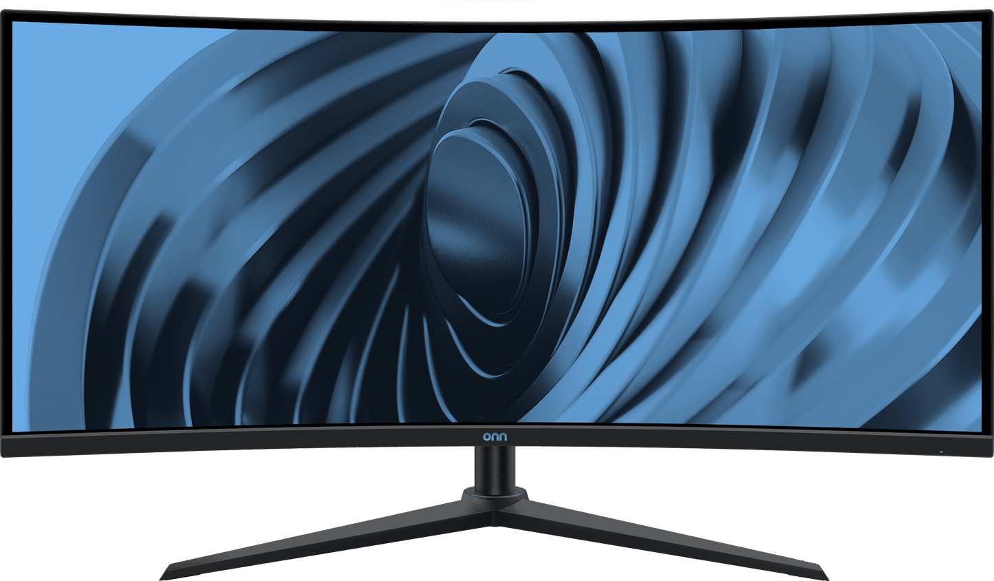 34" Curved Ultrawide WQHD (3440 X 1440P) 120Hz Bezel-Less Office Monitor with Cable, Black