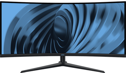 34" Curved Ultrawide WQHD (3440 X 1440P) 120Hz Bezel-Less Office Monitor with Cable, Black
